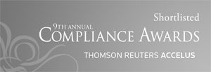 Thompson Reuters Accelus 9th Annual Compliance Awards