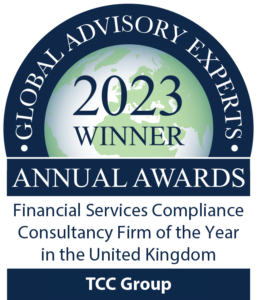 tcc global advisory experts awards 2023 financial compliance consultancy of the year in the UK